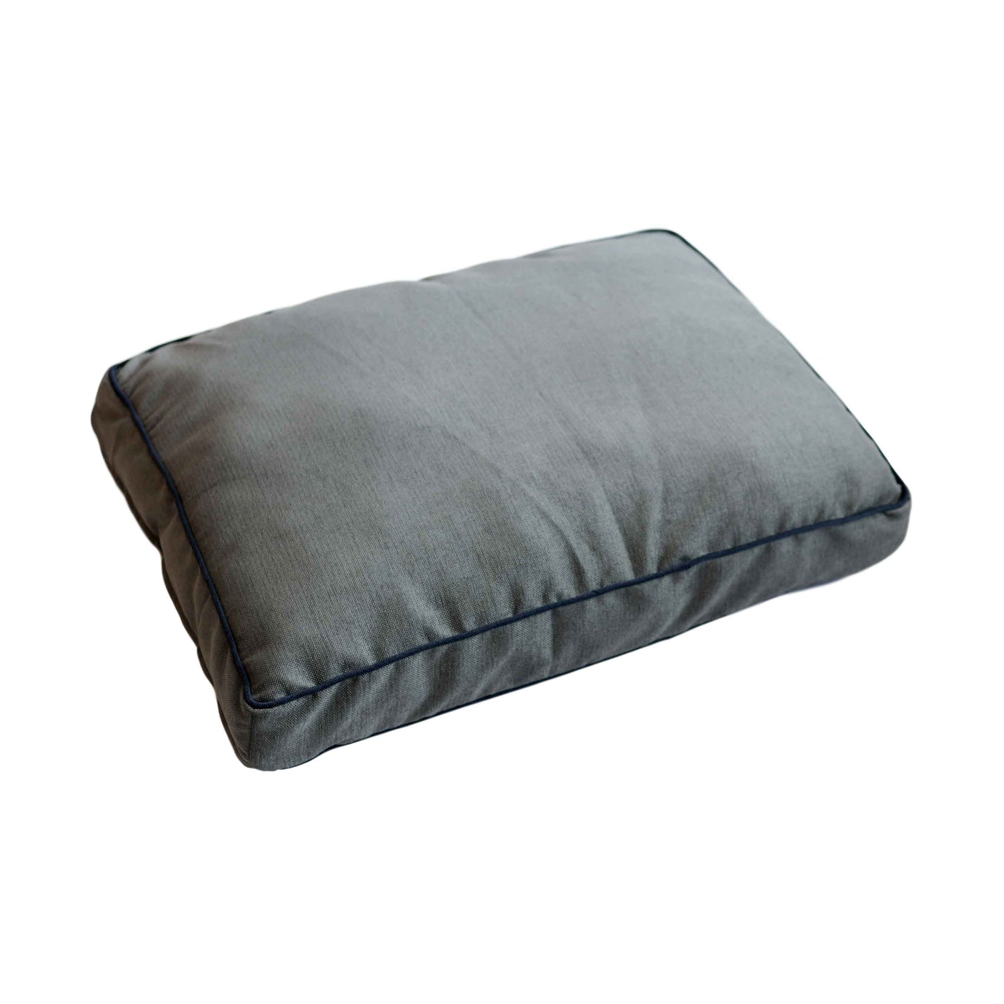 DGS Pet Products Repelz-It Upholstery Chenille Rectangle Pet Bed Small Grey/Blue 26 x 34 x 4.5 For Pet With Love