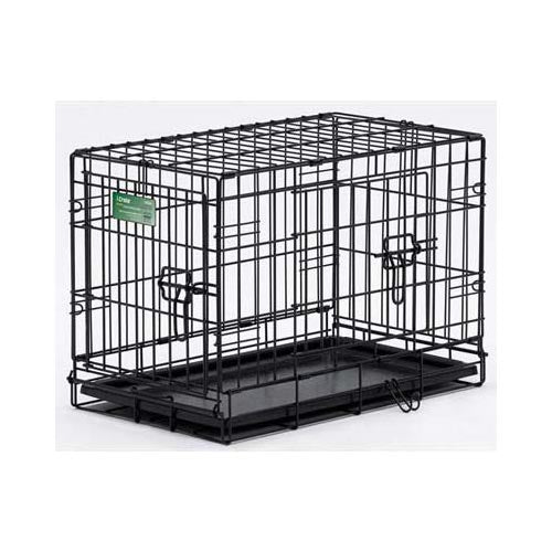 Midwest Dog Double Door i-Crate Black 22 x 13 x 16 For Pet With Love