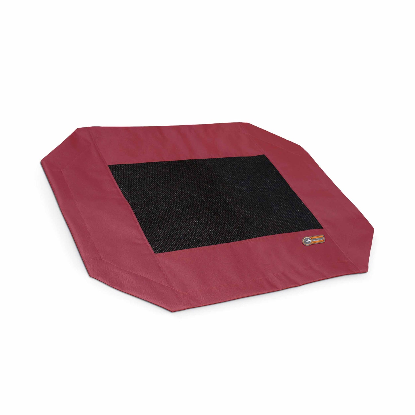 K&H Pet Products Original Pet Cot Replacement Cover Large Red 30 x 42 x 0.2 For Pet With Love