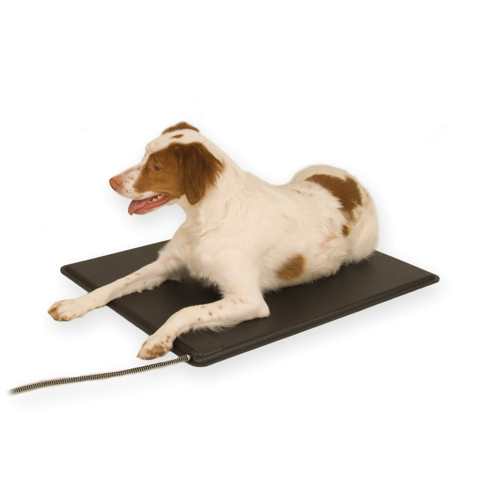 K&H Pet Products Lectro-Kennel Heated Pad Medium Black 16.5 x 22.5 x 0.5 For Pet With Love