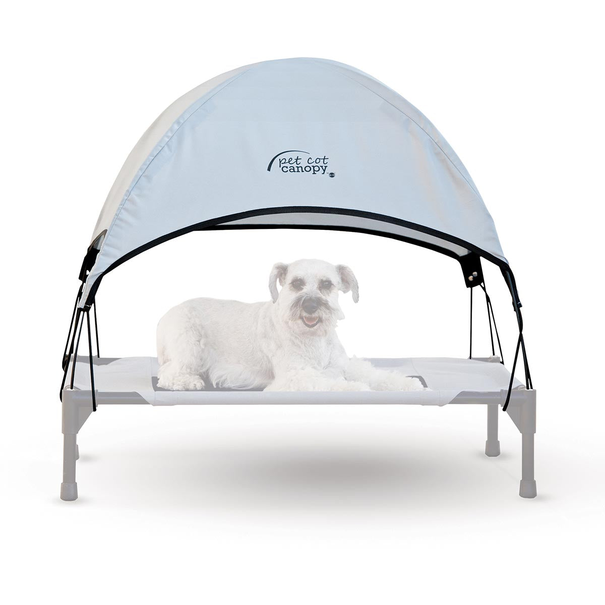 K&H Pet Products Pet Cot Canopy Medium Gray 25 x 32 x 23 For Pet With Love