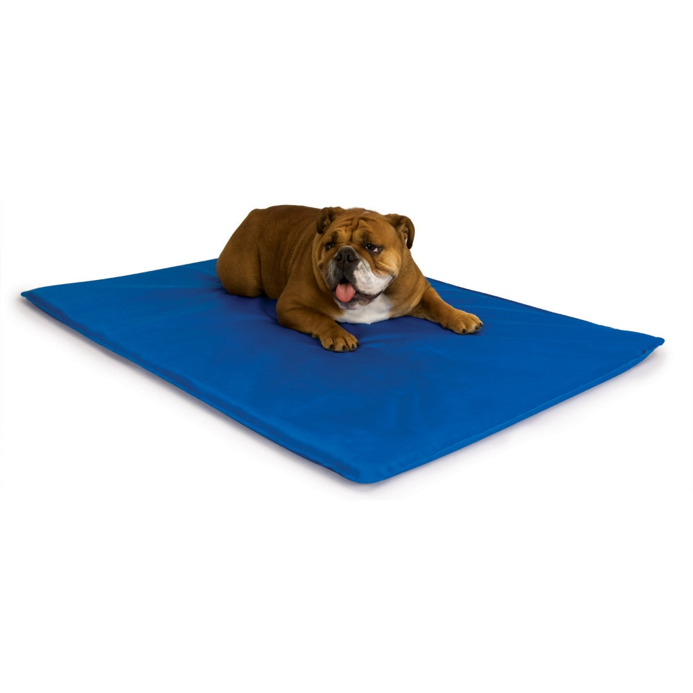 K&H Pet Products Cool Bed III Thermoregulating Pet Bed Medium Blue 22 x 32 x 0.5 For Pet With Love
