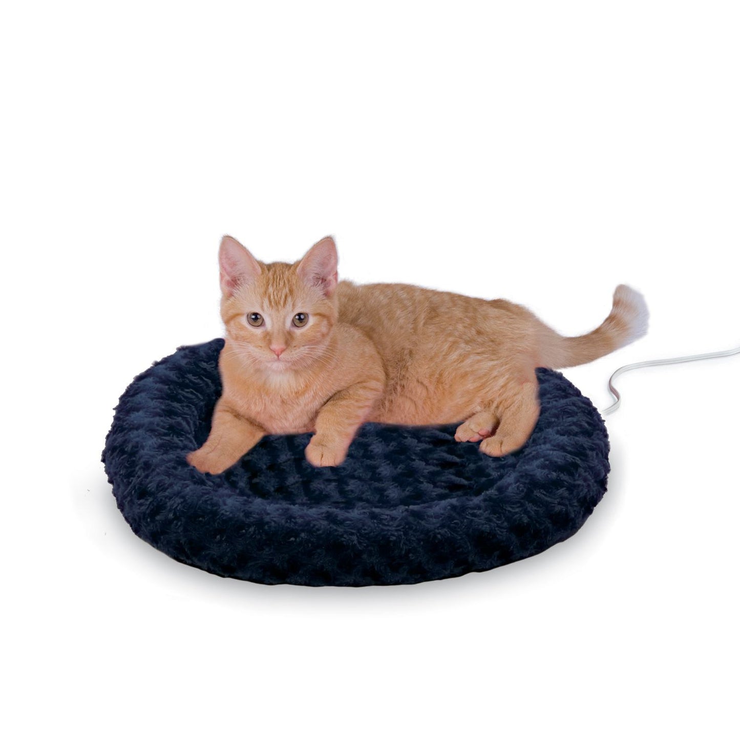 K&H Pet Products Thermo-Kitty Fashion Splash Bed Blue 16 x 16 x 2 For Pet With Love