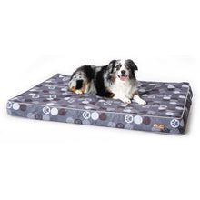 Load image into Gallery viewer, K&H Pet Products Superior Orthopedic Indoor/Outdoor Bed Large Gray 46 x 35 x 4 For Pet With Love