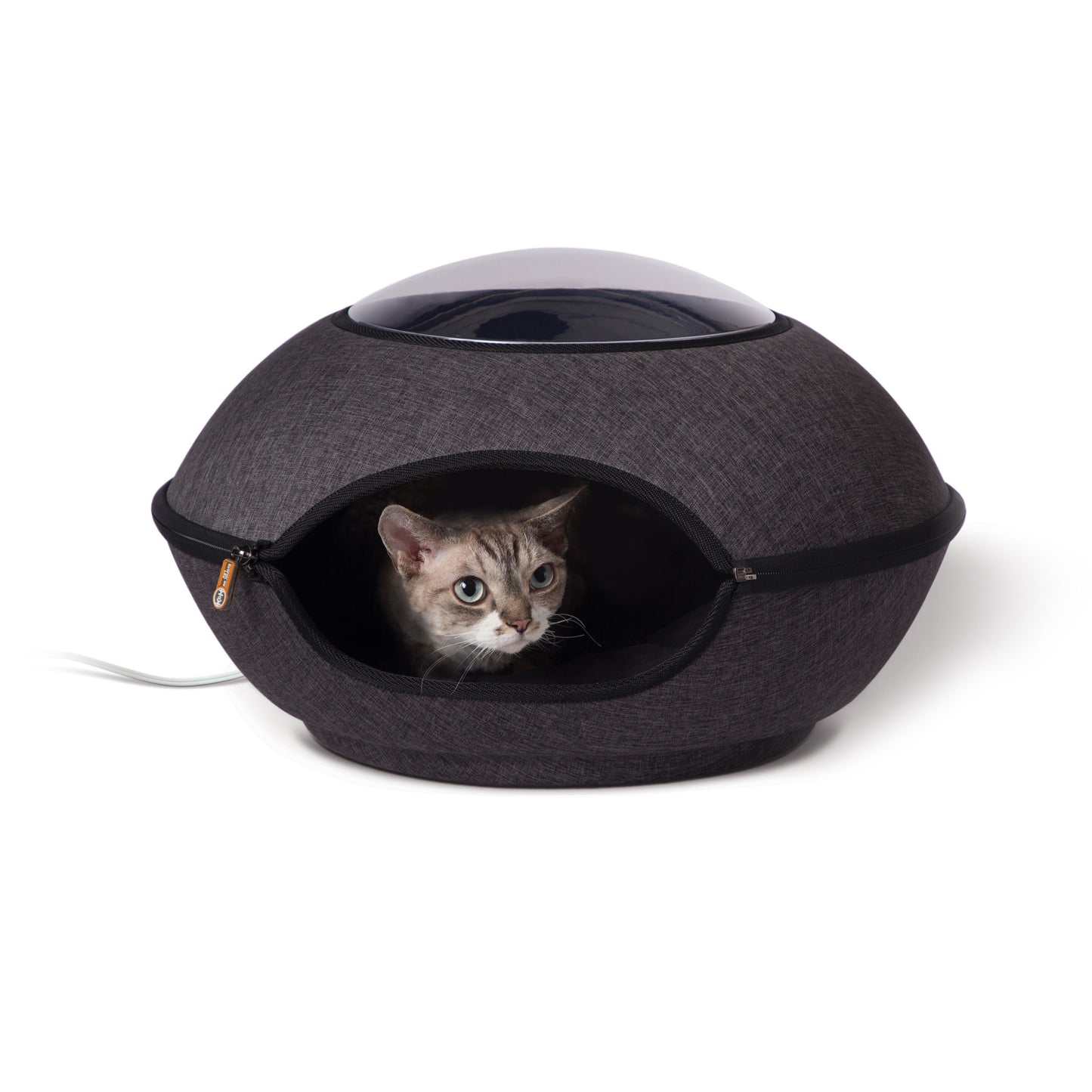 K&H Pet Products Thermo-Lookout Cat Pod Gray 21 x 21 x 7.5 For Pet With Love