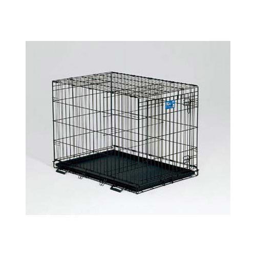 Midwest Life Stages Single Door Dog Crate Black 24 x 18 x 21 For Pet With Love