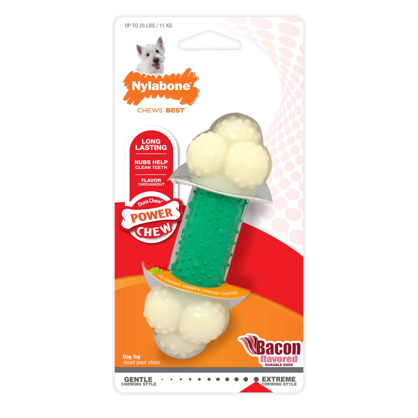 Nylabone Power Chew Double Action Chew Toy Regular For Pet With Love