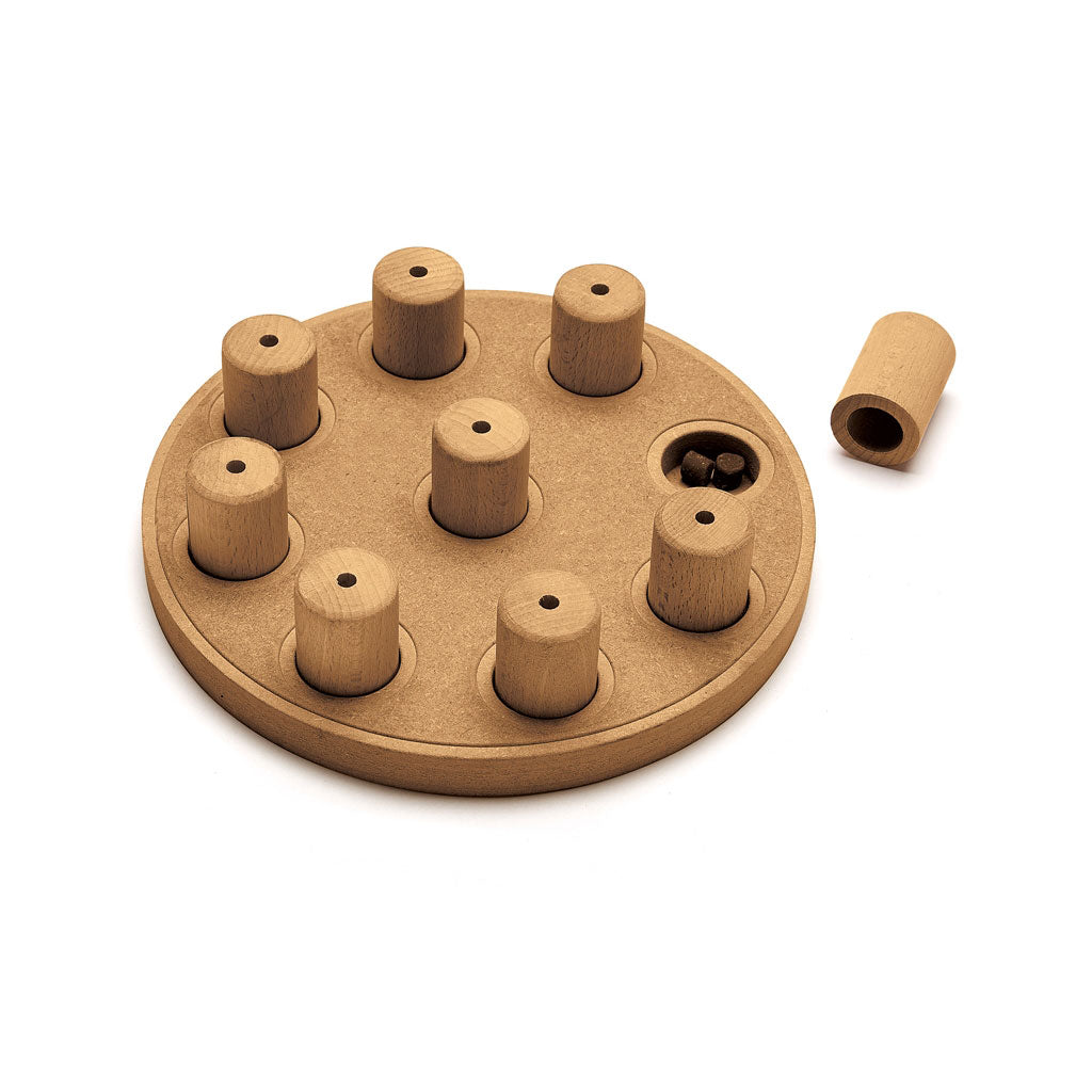 Outward Hound Nina Ottosson Dog Smart Composite Puzzle Game Large Brown 9.25 x 9.25 x 2.5 For Pet With Love