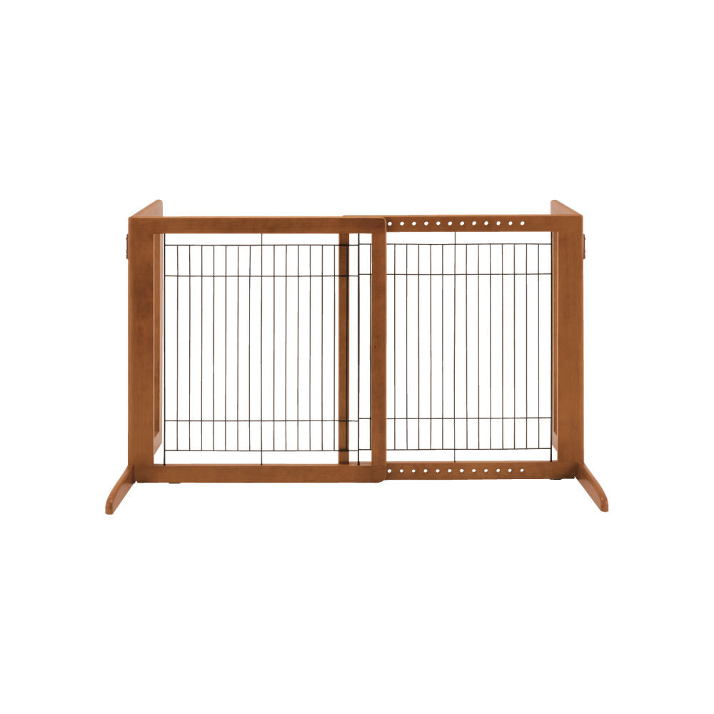 Richell Freestanding Pet Gate HS Autumn Matte 28.3 - 47.2 x 23.6 x 27.6 For Pet With Love