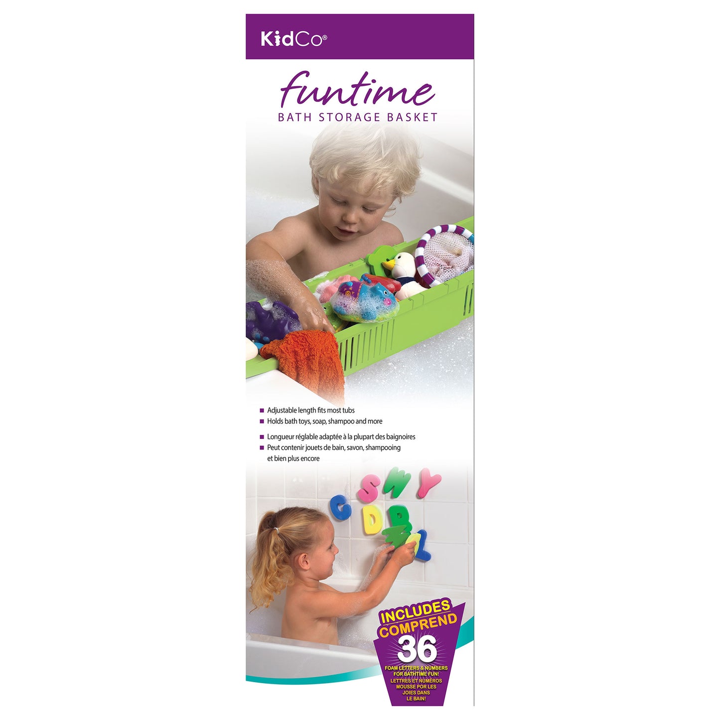 Kidco Fun Time Bath Storage Basket Green For Pet With Love