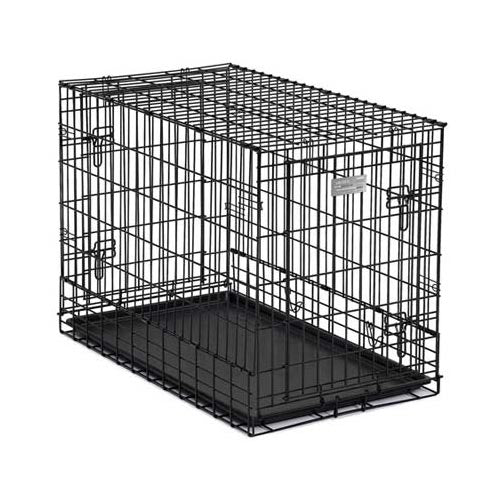 Midwest Solutions Series Side-by-Side Double Door SUV Dog Crates Black 36 x 21 x 26 For Pet With Love