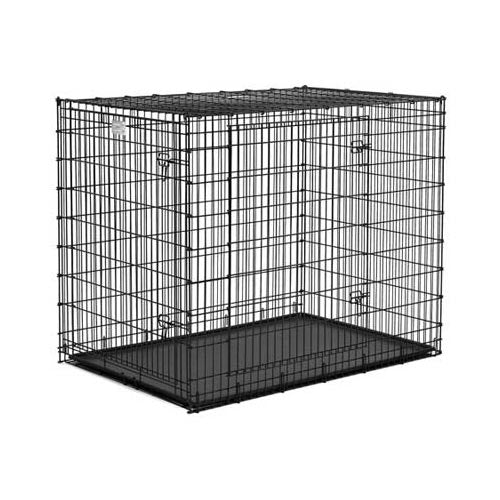 Midwest Solution Series Ginormous Double Door Dog Crate Black 54 x 37 x 45 For Pet With Love