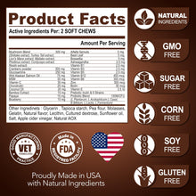 Load image into Gallery viewer, Vet Promise Mushroom Multivitamin Supplement for Dogs for Dogs. Turkey Tail Mushroom, Lions Mane, Reishi Immunity Support, Joint Health, Energy, Gut, Skin Health Support. (2 Pack. 340 Chews) For Pet With Love