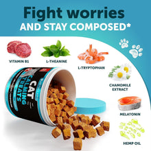 Load image into Gallery viewer, Artullano Hemp Cat Calming Treats for Stress & Anxiety Relief 135 Chews For Pet With Love