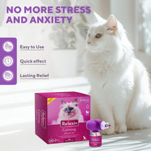 Load image into Gallery viewer, Beloved Pets Relaxiv Cat Calming Diffuser & Anti Anxiety Support. Feline Calm Pheromones Plug in Stress Relief Comfort. 2 Pack (2 Diffusers + 2 Refills)