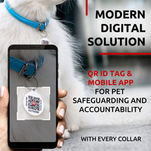 Load image into Gallery viewer, WAUDOG Ultra Soft Rolled Leather Soft Padded Dog Collar. BLUE. X-Small For Pet With Love