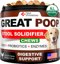 Load image into Gallery viewer, Vet Promise Probiotics & Digestive Enzymes for Dogs Firm Stool & Diarrhea Relief 120 Chews For Pet With Love