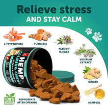 Load image into Gallery viewer, Artullano Hemp Anxiety Relief Calming Chews for Dogs 120 Chews