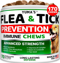 Load image into Gallery viewer, YUMA'S Flea and Tick Prevention for Dogs Made in USA. 170 Chews. Chicken Flavor
