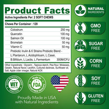 Load image into Gallery viewer, Vet Promise Allergy Itch Relief Immune Support Skin & Coat Health Supplement for Dogs. Made in USA. 120 Treats For Pet With Love