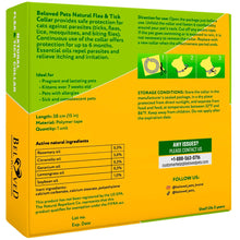 Load image into Gallery viewer, Beloved Pets Natural Flea & Tick Collar for Cats. 6 Months Control of Best Prevention & Safe Treatment with Essential Oil Repellent (1 Count)