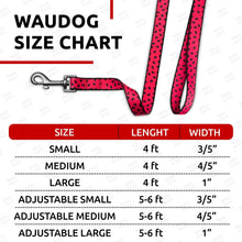 Load image into Gallery viewer, WAUDOG Nylon Dog Leash for Small Dogs and Medium Dogs 4 Ft Strong Dog Leash For Pet With Love