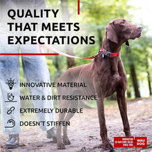 Load image into Gallery viewer, WAUDOG Adjustable Waterproof Heavy Duty Dog Collar with Durable Plastic Buckle and QR Dog Tag. XXLARGE (Red) For Pet With Love