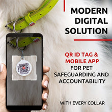 Load image into Gallery viewer, WAUDOG Ultra Soft Rolled Leather Soft Padded Dog Collar. GREEN. X-Small For Pet With Love