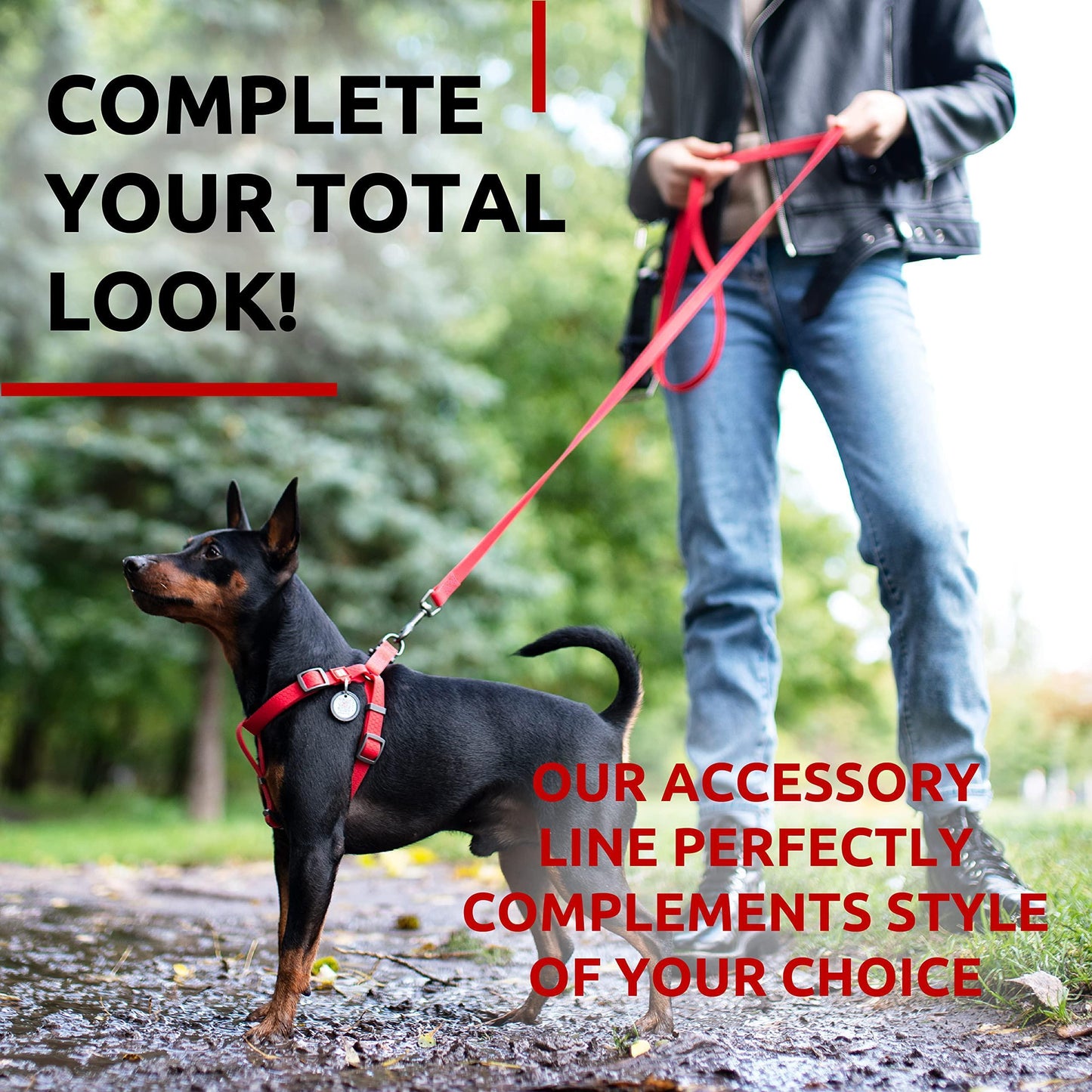Waterproof Dog Leash 4 Ft 6 Ft Anti Slip Dog Leash for Large Dogs Small and For Pet With Love