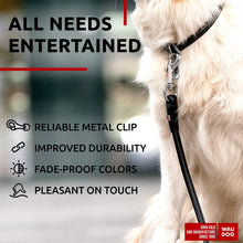 Load image into Gallery viewer, Rolled Leather Dog Leash 4Ft * 0.4 in for Small Medium and Large Dogs Heavy For Pet With Love