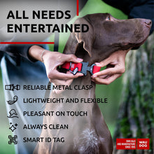 Load image into Gallery viewer, WAUDOG Heavy Duty Waterproof Dog Collar with Durable Metal Clasp and QR Dog Tag. LARGE
