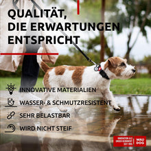 Load image into Gallery viewer, WAUDOG Adjustable Waterproof Dog Collar with Durable Metal Clasp and QR Dog Tag. BLACK. SMALL