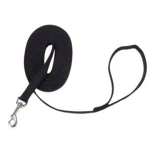 Coastal Pet Products Train Right Cotton Web Training Leash 30ft Black 5/8 x 30ft