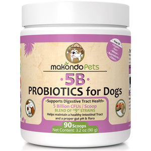 Makondo Pets Powder Probiotics and Digestive Enzymes for Dogs 3.2 Oz