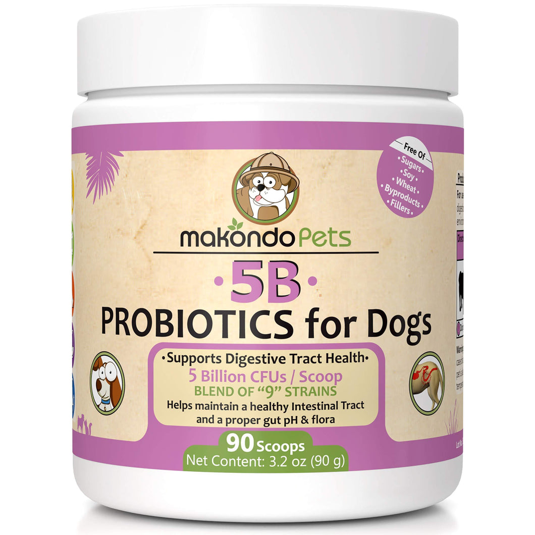 Makondo Pets Powder Probiotics and Digestive Enzymes for Dogs 3.2 Oz