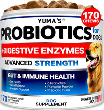 Load image into Gallery viewer, YUMA&#39;S Probiotic and Prebiotic Digestive Enzymes for Dogs  170 Chews

