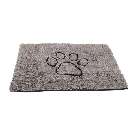 DGS Pet Products Dirty Dog Door Mat Large Grey 35 x 26 x 2 For Pet With Love