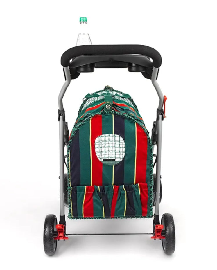 Kittywalk Original Stripe Pet Stroller Striped 26” x 14” x 35.5″ For Pet With Love