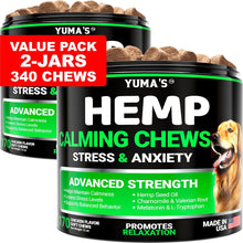 Load image into Gallery viewer, YUMA'S Hemp Calming Anxiety Relief &amp; Stress Relief for Dogs (2 Pack) 340 Chews For Pet With Love
