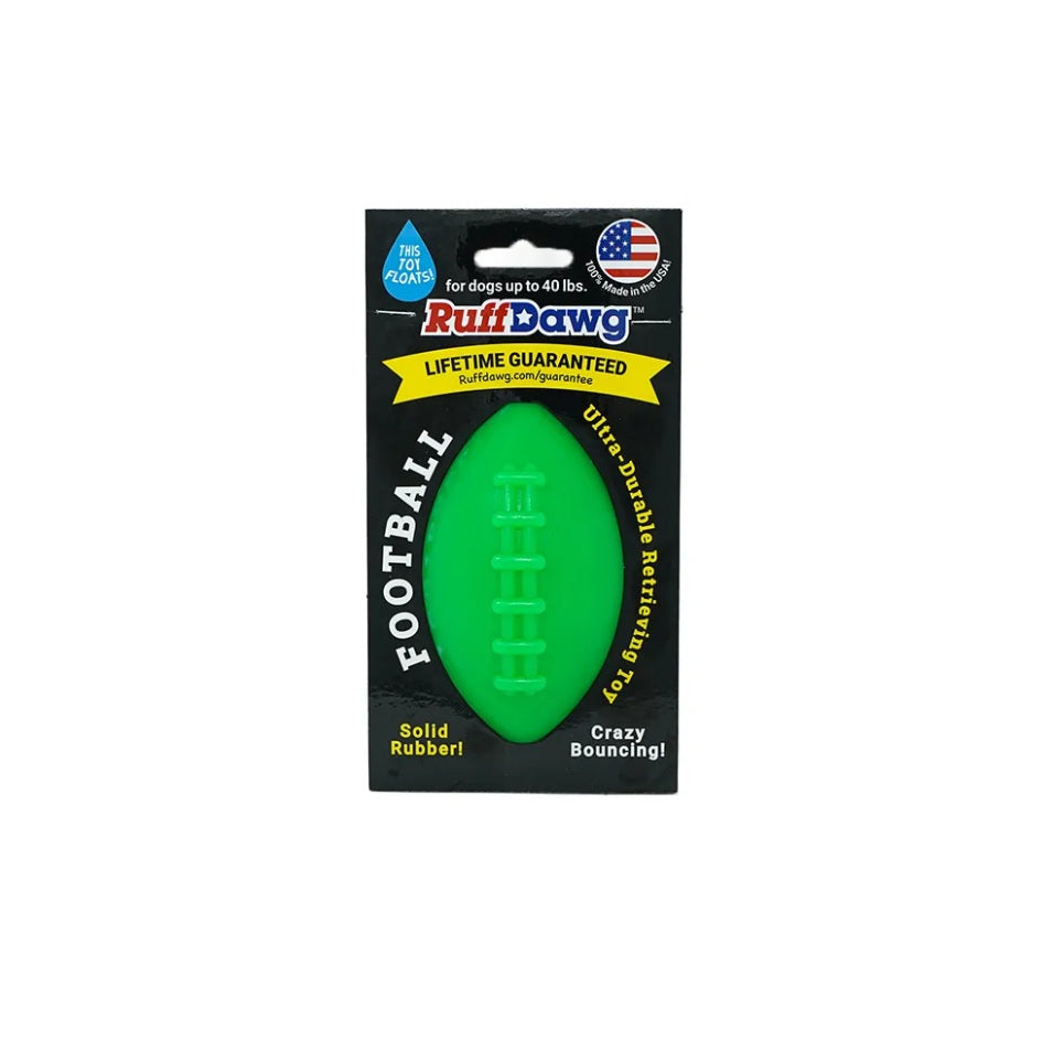 Ruff Dawg Football Dog Toy Assorted Small 4 x 2.5 x 2.5 For Pet With Love