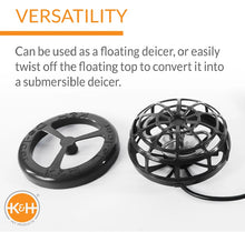 Load image into Gallery viewer, K&amp;H Pet Products Perfect Climate Deluxe Pond De-Icer 250 watts Black 6 x 6 x 5 For Pet With Love
