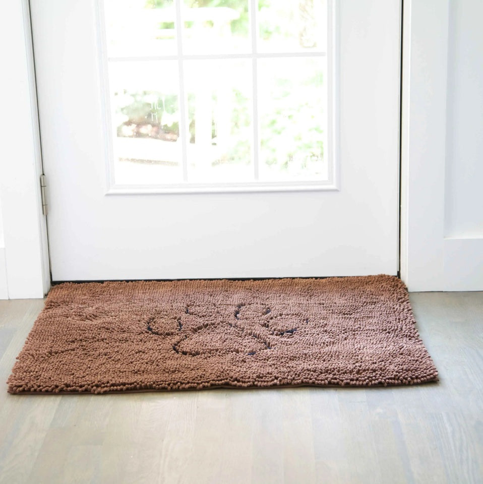 DGS Pet Products Dirty Dog Door Mat Small Brown 23 x 16 x 2 For Pet With Love