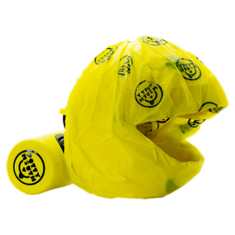 Potty Mouth Portable Hygienic Pooper Scooper Large Yellow 4.3 x 4.3 x 4.3 For Pet With Love