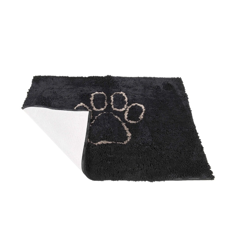 DGS Pet Products Dirty Dog Door Mat Large Black Hue 35 x 26 x 2 For Pet With Love