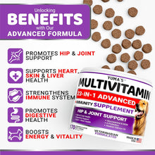 Load image into Gallery viewer, YUMA'S Dog 23 IN 1 Multivitamin Chewable Hip &amp; Joint Supplement with Glucosamine 170 Treats
