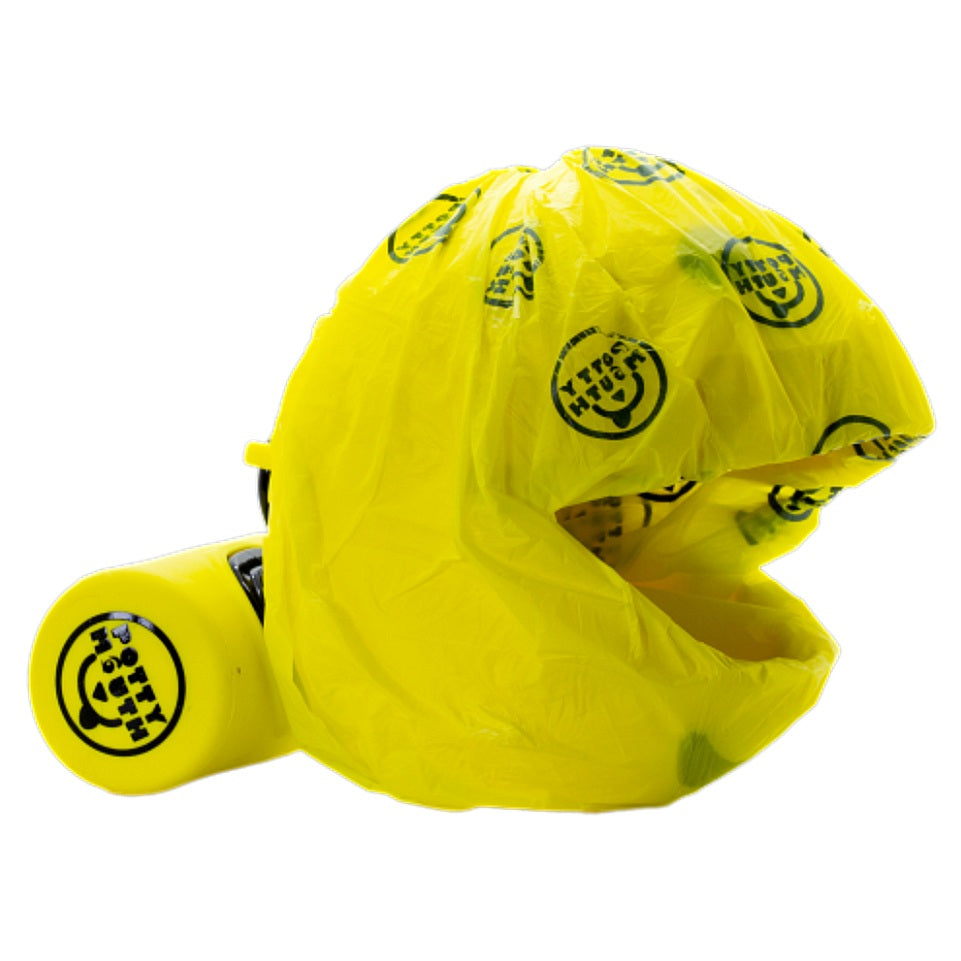 Potty Mouth Portable Hygienic Pooper Scooper Medium Yellow 3.5 x 3.5 x 3.5 For Pet With Love