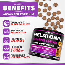Load image into Gallery viewer, YUMA'S Melatonin Calming Chews and Sleep Aid for Dogs. 170 chews For Pet With Love
