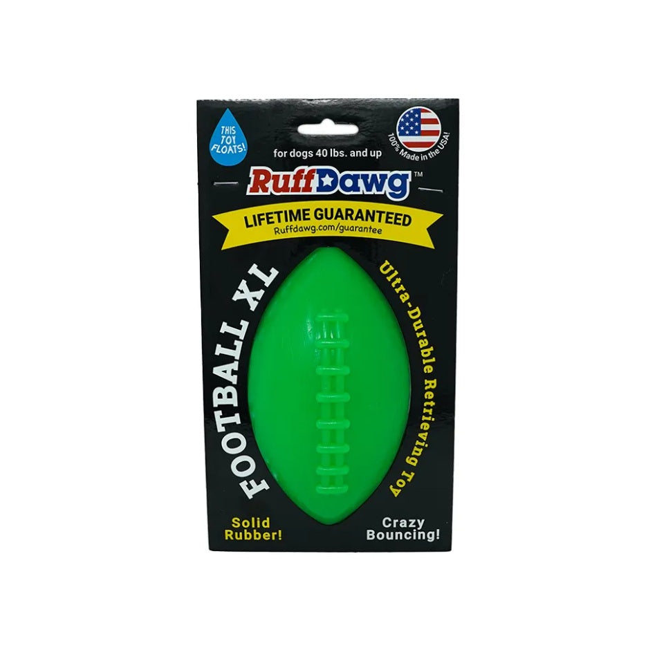 Ruff Dawg Football Dog Toy Assorted X-Large 6 x 3 x 3 For Pet With Love