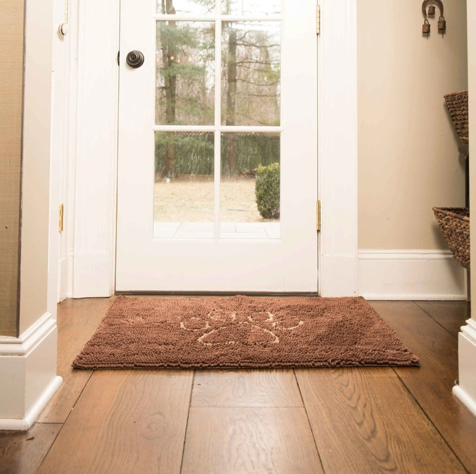 DGS Pet Products Dirty Dog Door Mat Large Mocha Brown 35 x 26 x 2 For Pet With Love