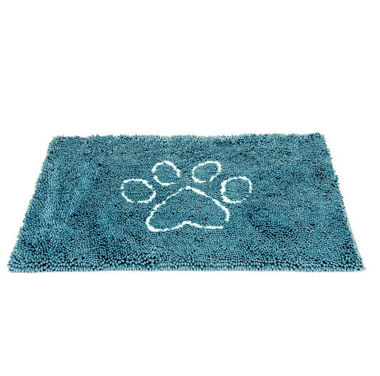 DGS Pet Products Dirty Dog Door Mat Large Pacific Blue 35 x 26 x 2 For Pet With Love